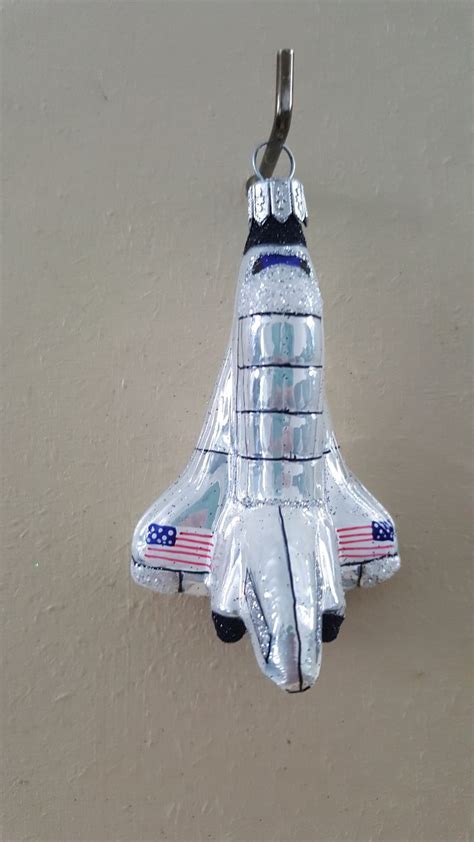 US Space Shuttle Glass Christmas Tree Ornament or Decoration | Etsy ...