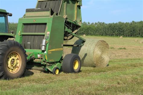 Farm Round Hay Bale Tractor Baler Free Stock Photo - Public Domain Pictures