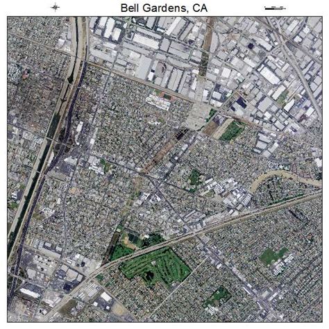 Aerial Photography Map of Bell Gardens, CA California