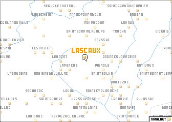 Lascaux (France) map - nona.net