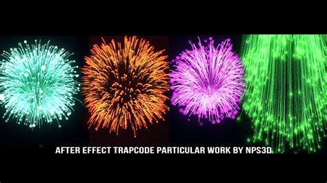 After effect trapcode particular fireworks by nps3d - YouTube