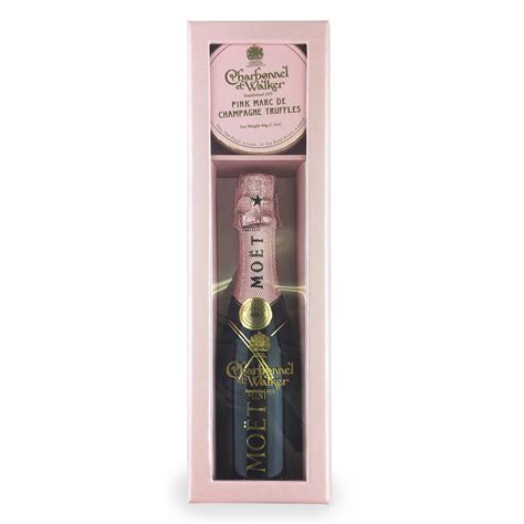 Moet & Chandon Rose Mini Champagne & Charbonnel Truffles Gift Box Set | Buy online for UK ...