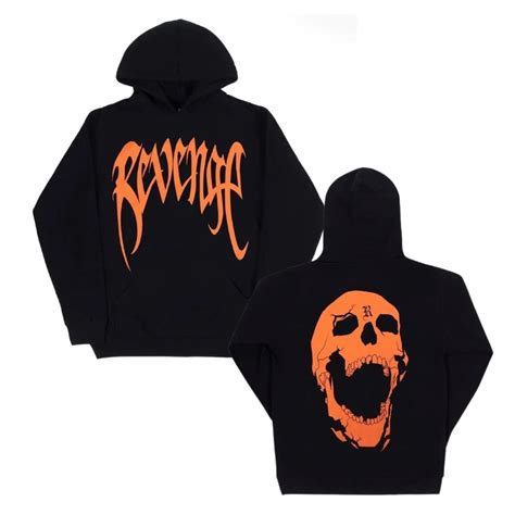 Xxxtentacion Hoodies - Orange Arch Logo Revenge Hoodie | Xxxtentacion Store