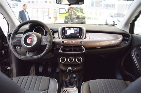 Fiat 500X Mopar interior dashboard at 2016 Bologna Motor Show