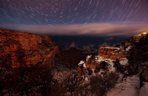 Star trails above the Grand Canyon | Star trails photography, Grand ...