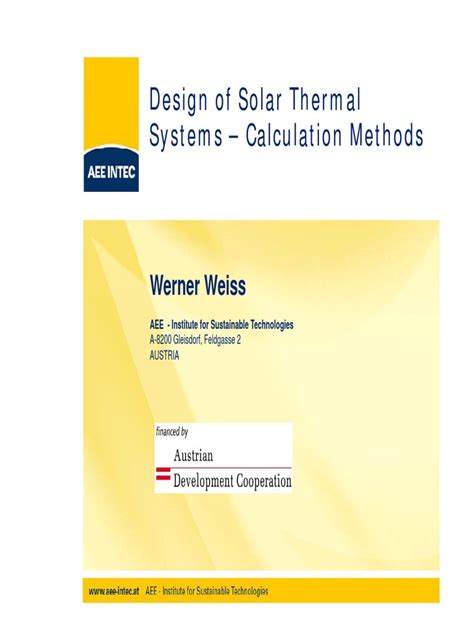 03 - Design ST Systems - Calculation Methods | PDF | Heat Capacity | Water Heating