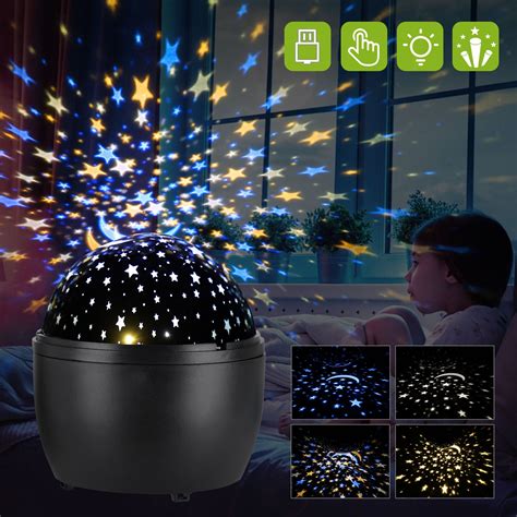 Star Projector Night Light, Baby Starry Ceiling Night Lights Rotating Kids Night Lights for ...