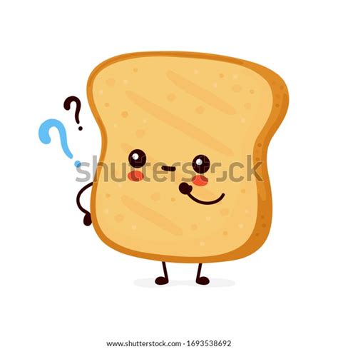 Cute Happy Funny Toast Question Marks Stock Vector (Royalty Free) 1693538692 | Shutterstock