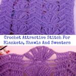Rococo Flower Stitch For Shawls And Scarfs - Crochet Ideas