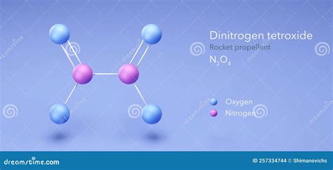 Dinitrogen Tetroxide, Molecular Structures, Rocket Propellant, 3d Model ...