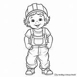Overalls Coloring Pages  Free & Printable sketch template