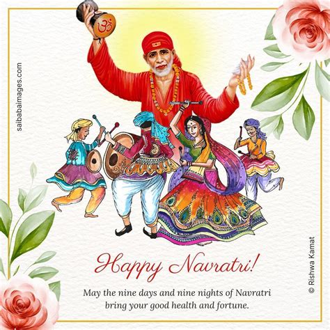 Happy Navratri Wishes Greetings Wallpapers - Sai Baba Images with ...