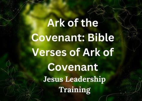 Ark of the Covenant: Bible Verses of Ark of Covenant