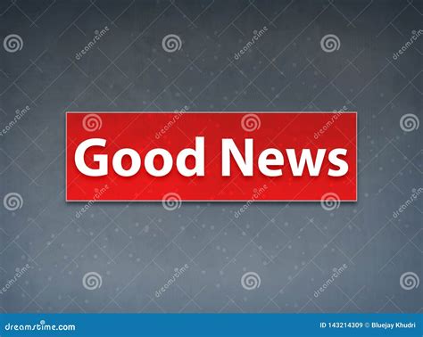 Good News Red Banner Abstract Background Stock Illustration - Illustration of positive, events ...