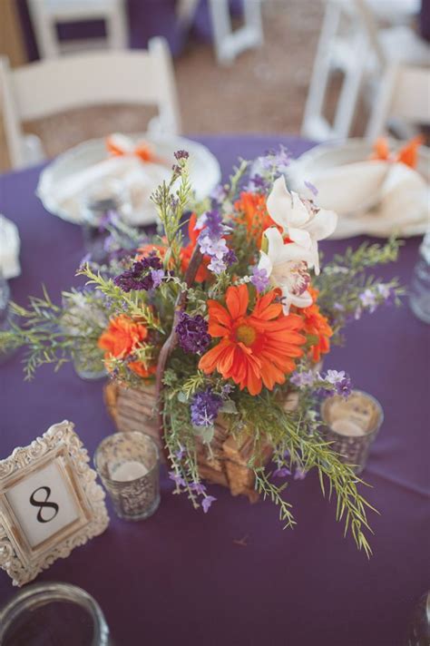 Ideas for a Purple and Orange Wedding