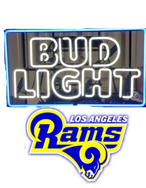 Bud Light Los Angeles Rams NFL Sports Neon Sign Tube Neon Light 1 – DIY Neon Signs – Custom Neon ...