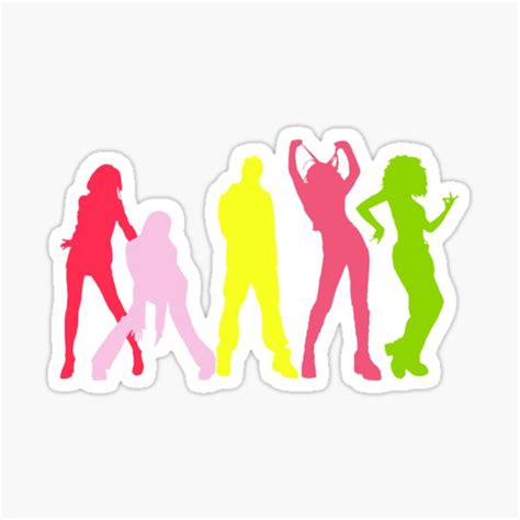 "Spice Silhouettes - 1996" Sticker for Sale by alexmarklodge | Redbubble