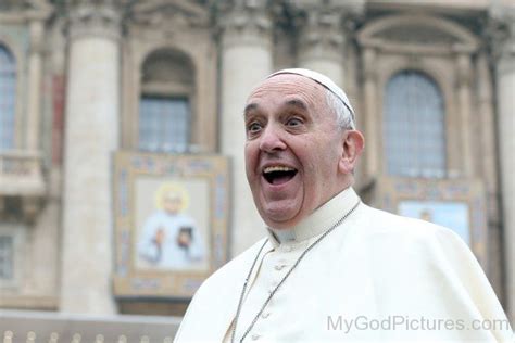 Saint Pope Francis Laughing