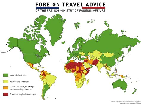 Foreign travel advice of the French Ministry of Foreign Affairs. [5600× ...