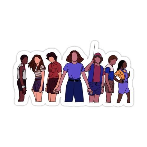 Stranger things Sticker by SunshineEffect- in 2021 | Stranger things sticker, Stranger things ...