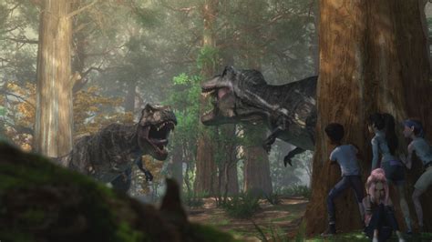 T-Rex vs T-Rex in Jurassic World: Camp Cretaceous Season 4 | SYFY WIRE