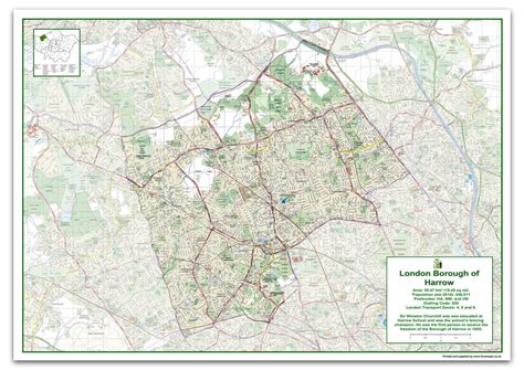 Harrow London Borough Map– I Love Maps