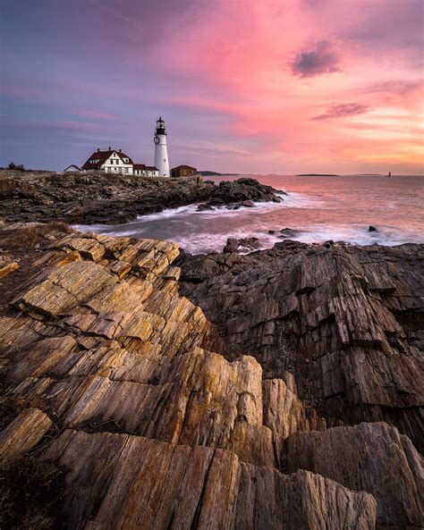 Portland Head Light Sunrise Photograph by Benjamin Williamson - Fine ...