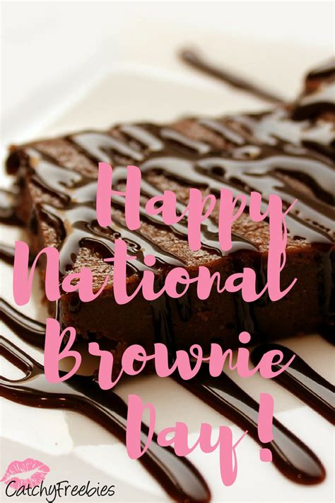 Happy National Brownie Day! -CatchyFreebies