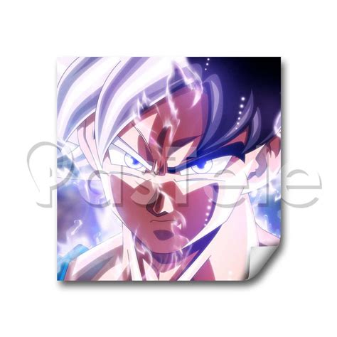 goku ultra instinct mastered Custom Stickers White Transparent Vinyl ...