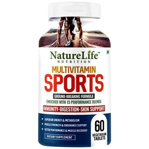 Buy Nature Life Nutrition Multivitamin Sports Dietary Supplement Tablets - For Immunity ...