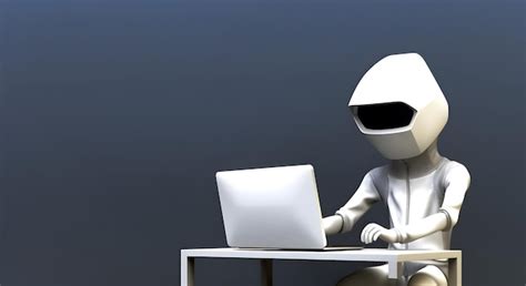 Premium AI Image | Anonymous robot hacker Concept of hacking cybersecurity cybercrime ...