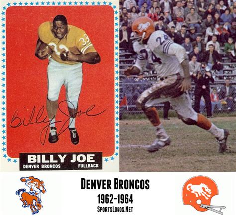 Denver Broncos Uniform History 1962-1964 | Chris Creamer's SportsLogos.Net News and Blog : New ...