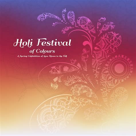 Holi festival background design Vector | Free Download