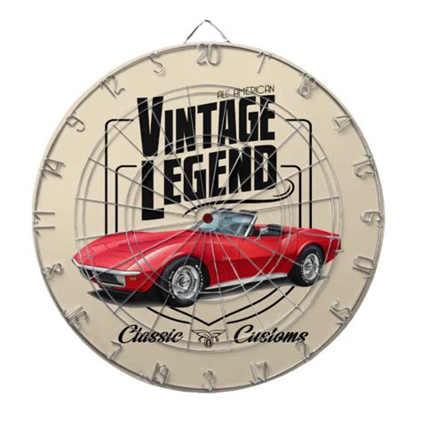 A Red Vintage Legend Dart Board | Zazzle