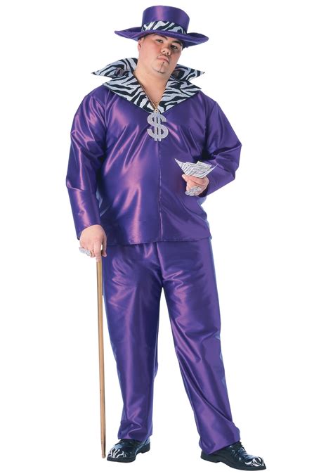 Big Daddy Pimp Plus Size Costume 1X