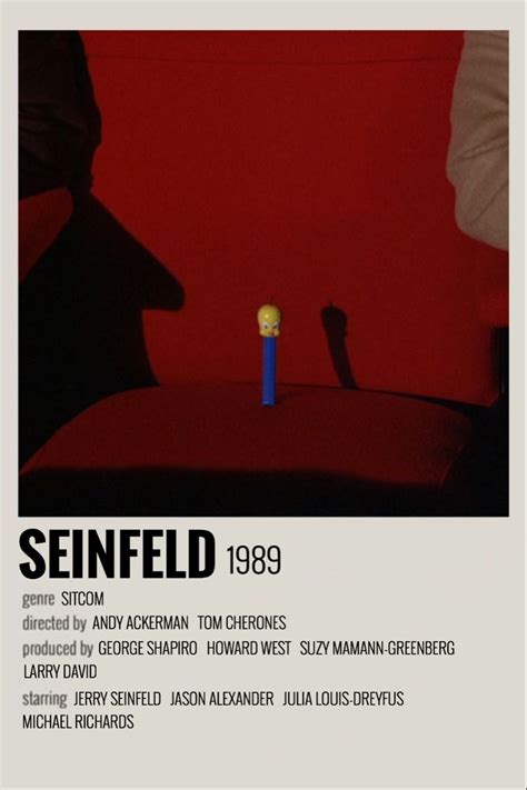 Seinfeld (1989) | Seinfeld, Seinfeld quotes, Film posters minimalist