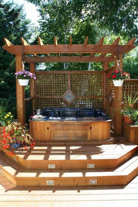 Perfect Outdoor Hot Tub Privacy Ideas 10 - DecoRewarding | Hot tub landscaping, Hot tub gazebo ...