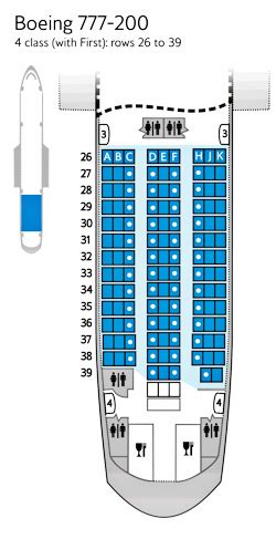 British Airways - World Traveller seat maps