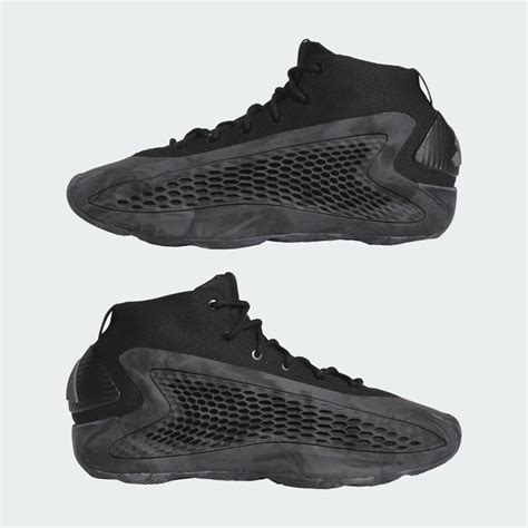 Shoes - Anthony Edwards 1 Mid Basketball Shoes - Black | adidas Saudi ...