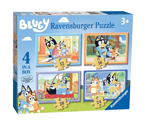 Bluey - 4 in a box puzzles - Bluey Brasil