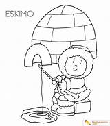 Eskimo Igloo Coloring Page 18  Free sketch template