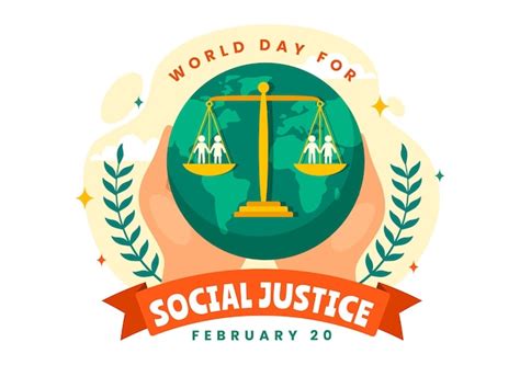 Premium Vector | World day of social justice vector illustration on ...