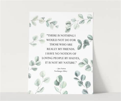 Jane Austen Northanger Abbey Quote • Cherished Prints