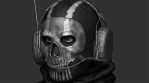 ArtStation - Modern Warfare Simon "Ghost" Riley Mask | Resources