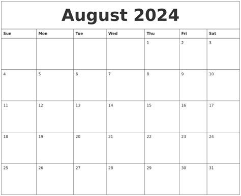 Free Printable August 2024 Calendar Pdf - Didi Petunia