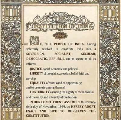 Preamble of the Indian Constitution, The Preamble of our Constitution