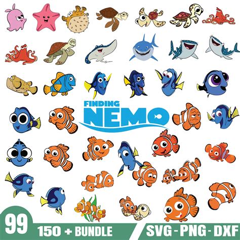 Finding Nemo Svg Bundle PNG-SVG-DXF - Etsy