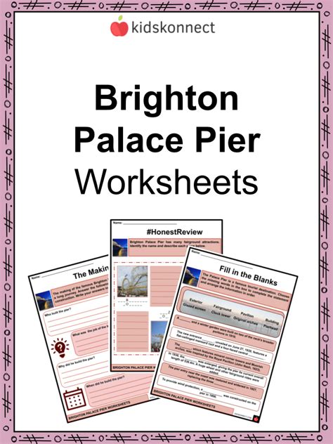 Brighton Palace Pier Facts & Worksheets | Construction, History, Attraction