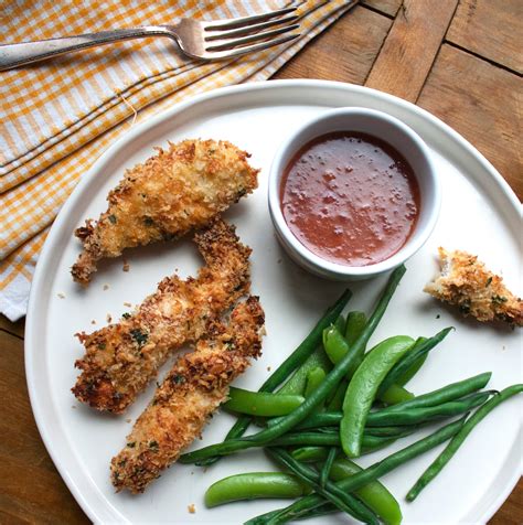 Crispy Chicken Strips with Apricot Mustard Dipping Sauce The Mom 100