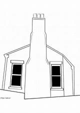 Stone Chimney Coloring Page sketch template